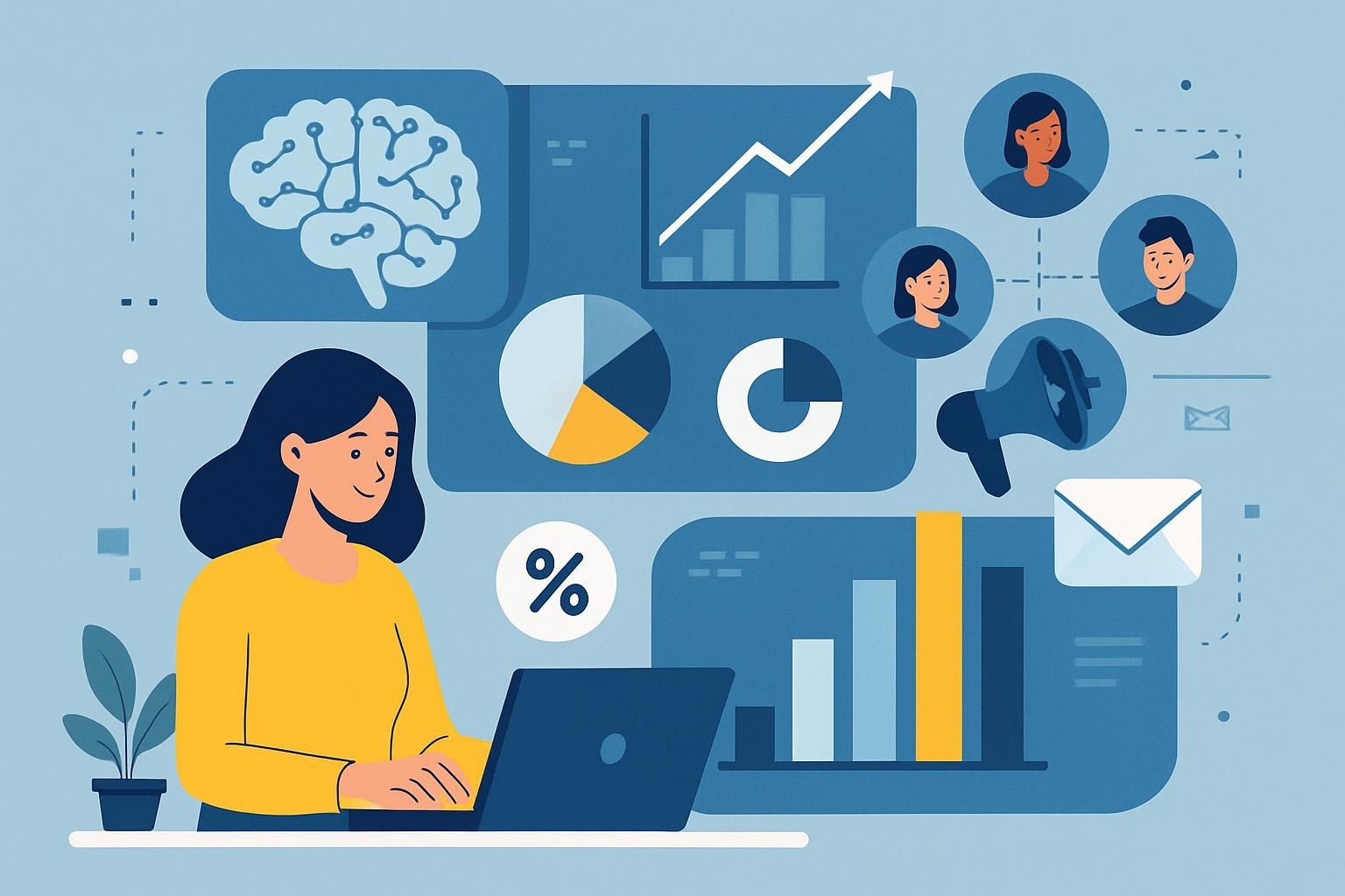 تخصيص الحملات التسويقية بناءً على البيانات المستخلصة من الذكاء الاصطناعي