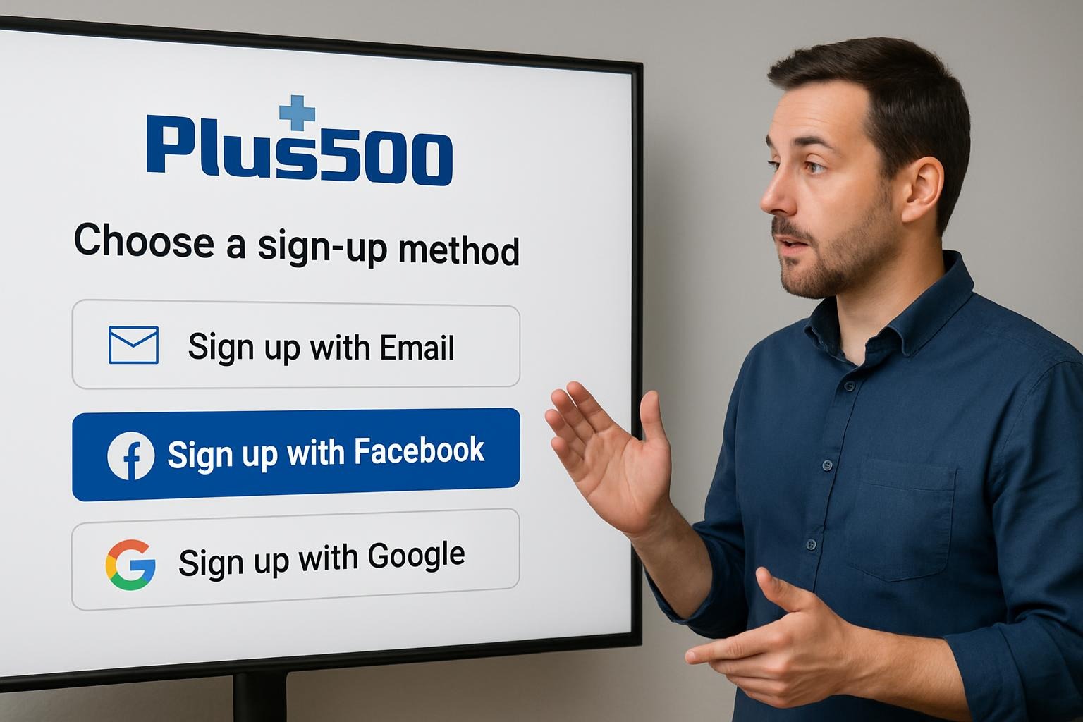 التسجيل في منصة Plus500